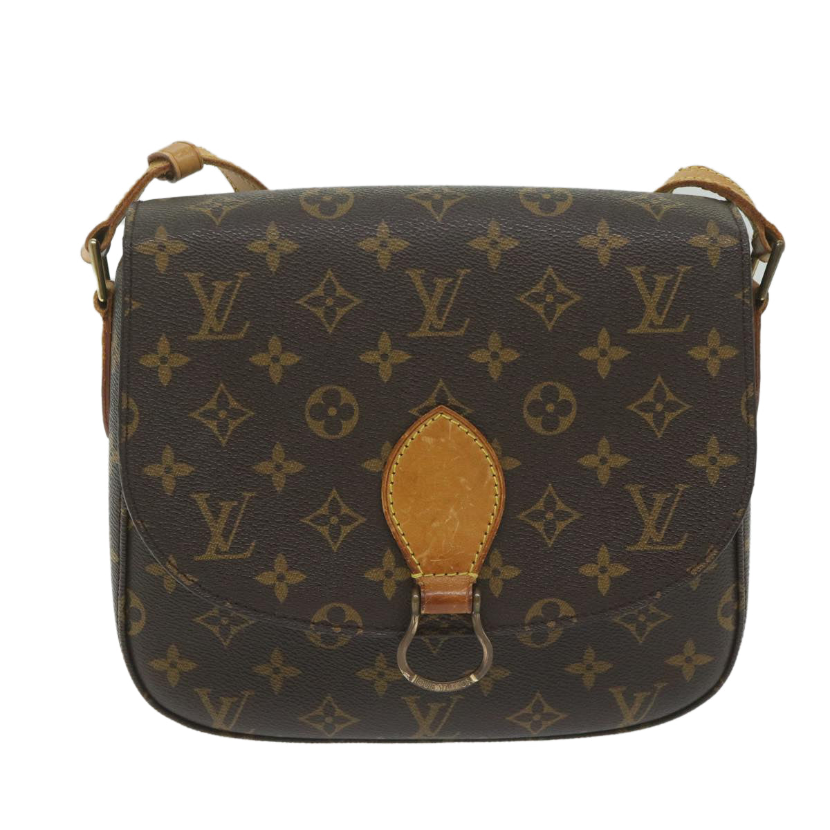 LOUIS VUITTON Monogram Saint Cloud GM Shoulder Bag M51242 LV Auth bs11271