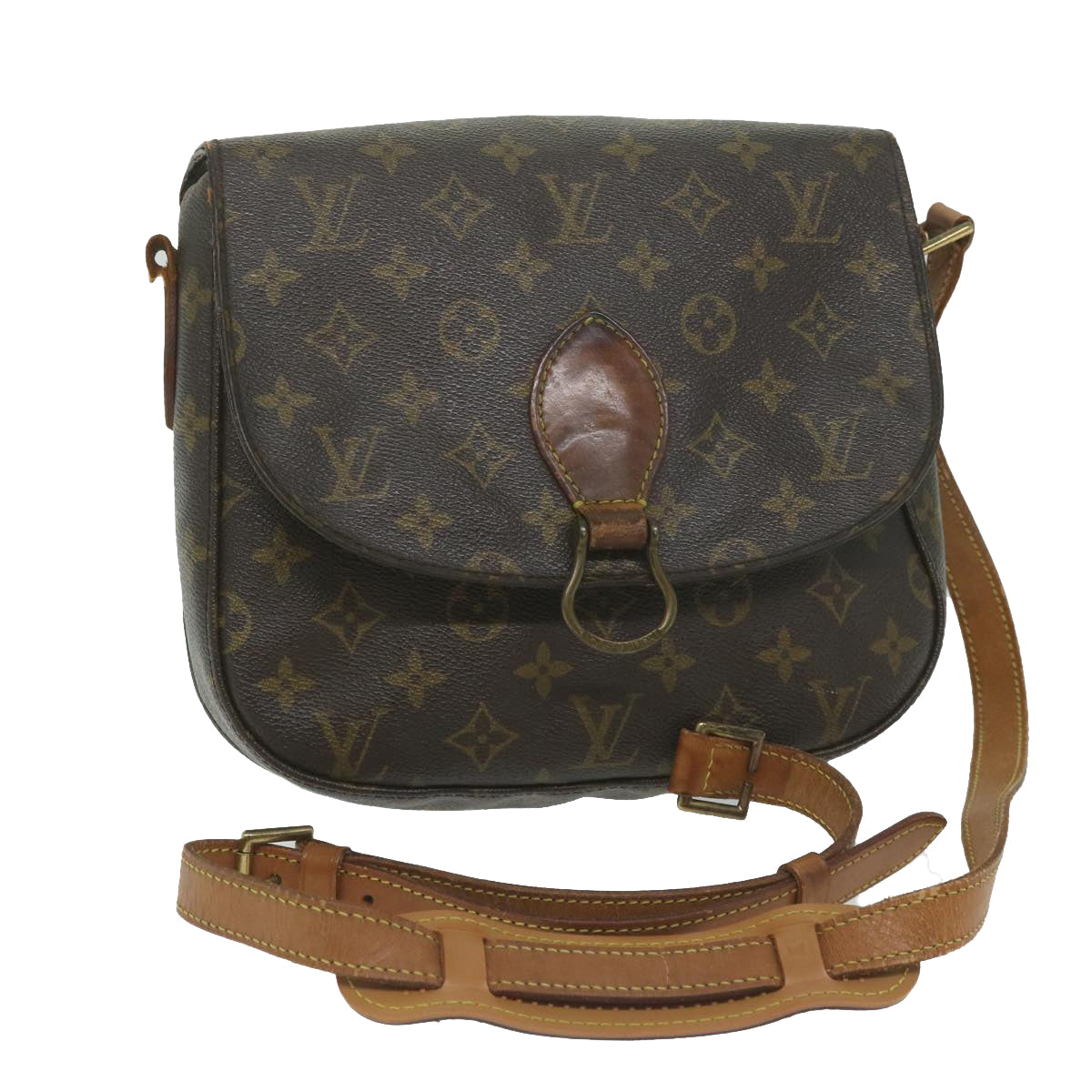 LOUIS VUITTON Monogram Saint Cloud GM Shoulder Bag M51242 LV Auth bs11273