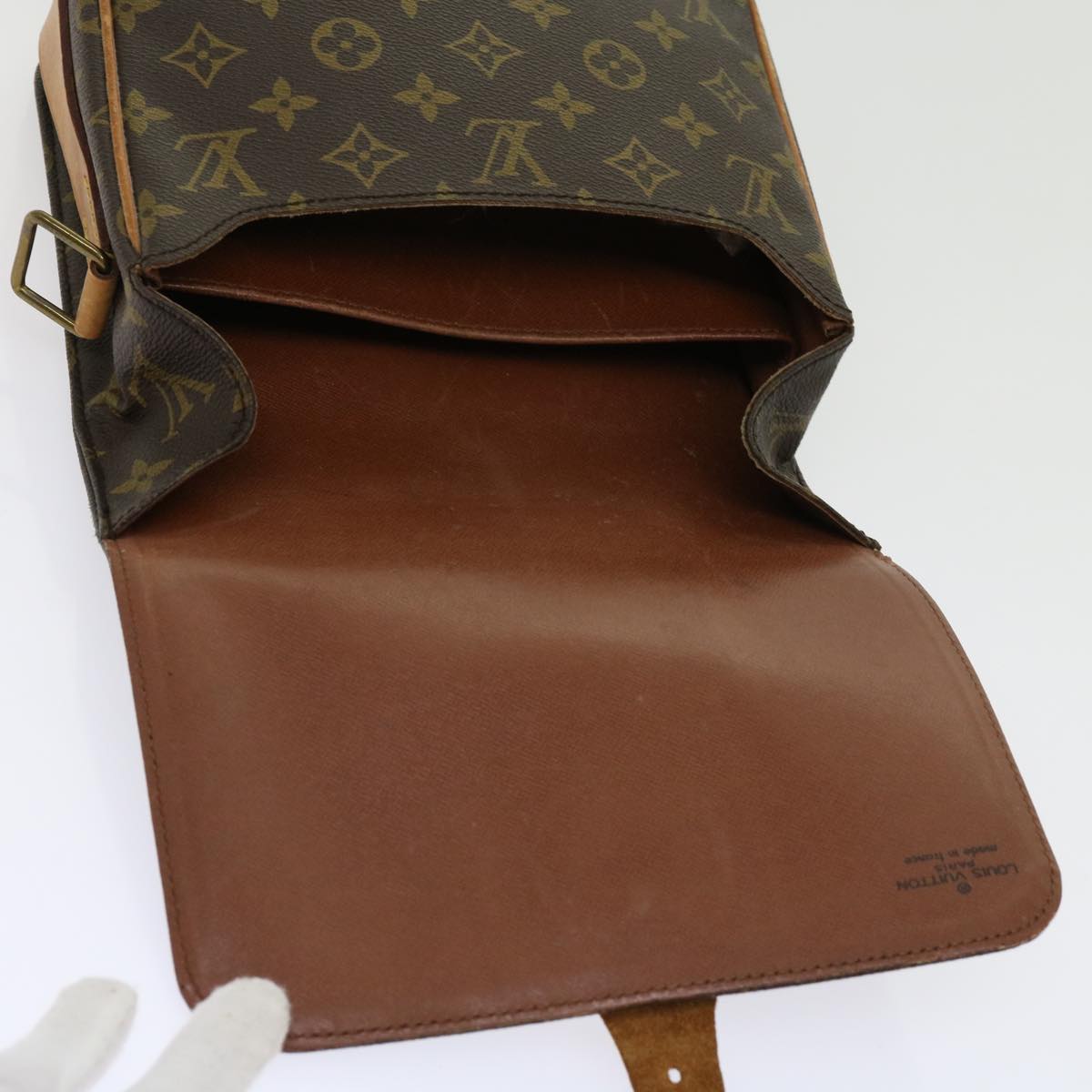 LOUIS VUITTON Monogram Cartouchiere MM Shoulder Bag M51253 LV Auth bs11340