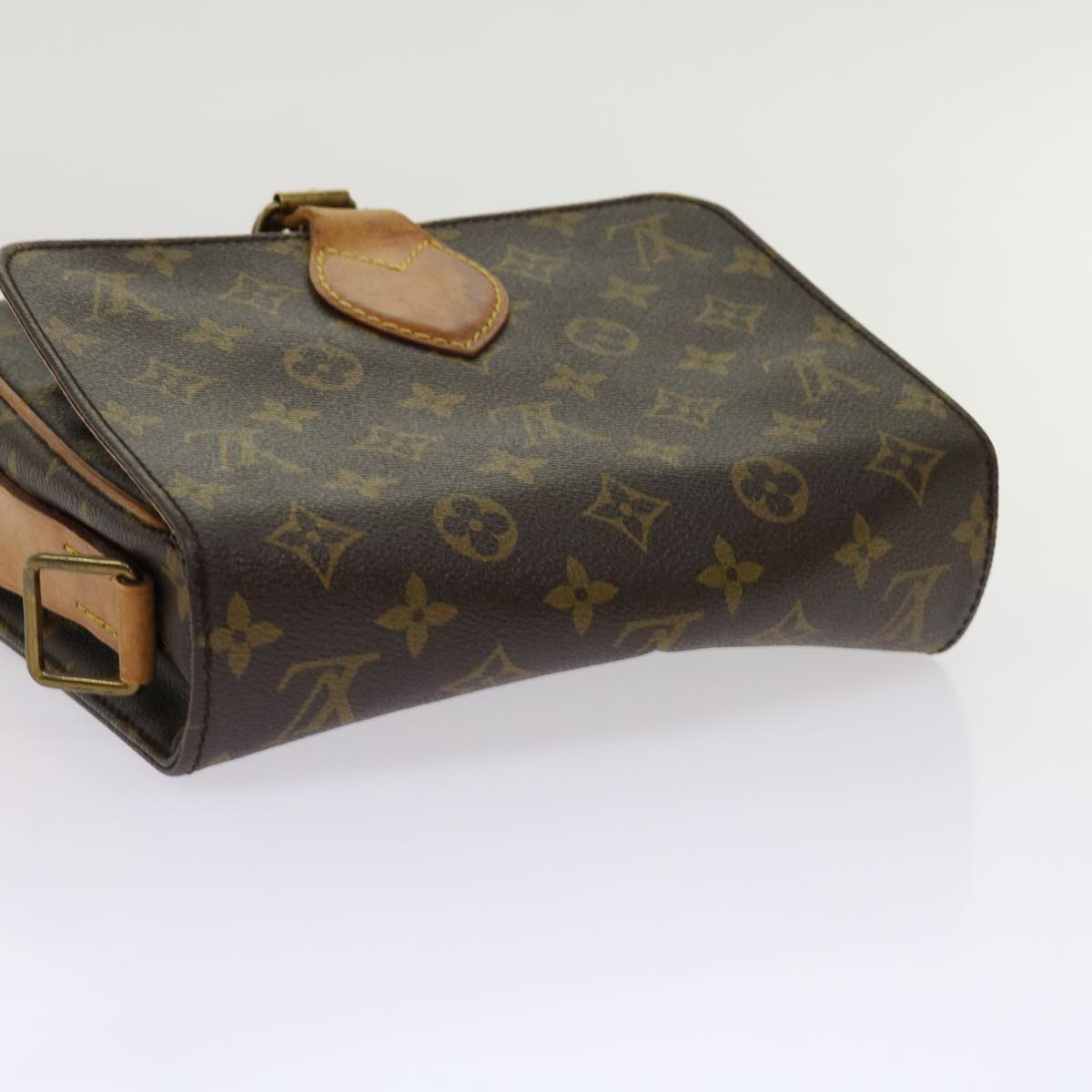 LOUIS VUITTON Monogram Cartouchiere MM Shoulder Bag M51253 LV Auth bs11340