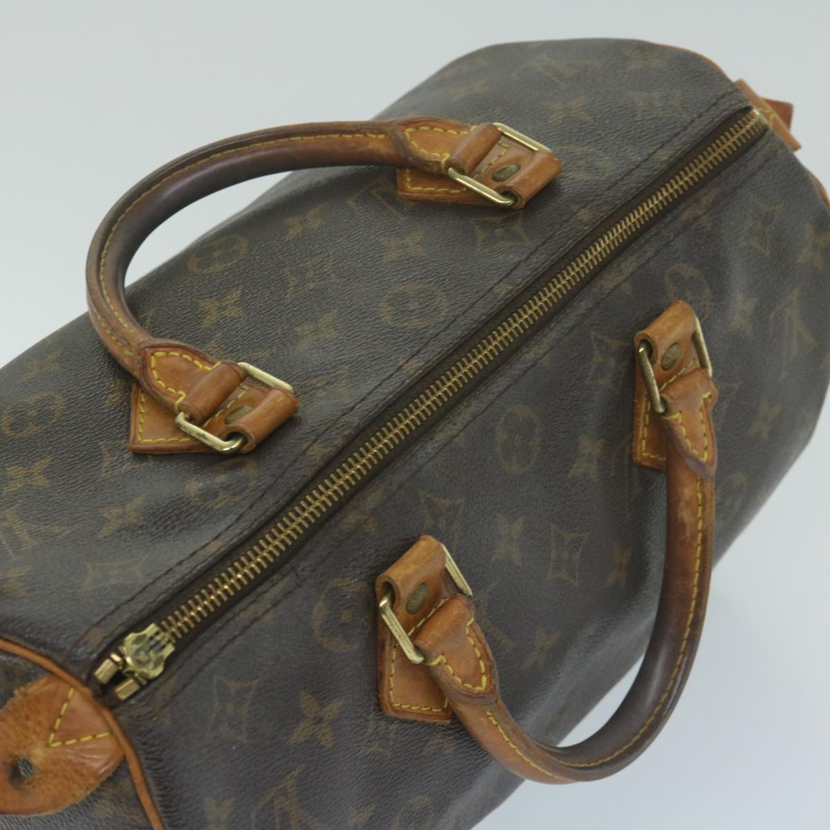 LOUIS VUITTON Monogram Speedy 30 Hand Bag M41526 LV Auth bs11347