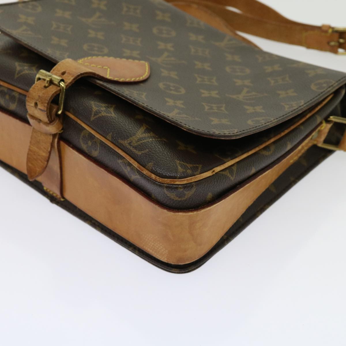 LOUIS VUITTON Monogram Cartouchiere GM Shoulder Bag M51252 LV Auth bs11361