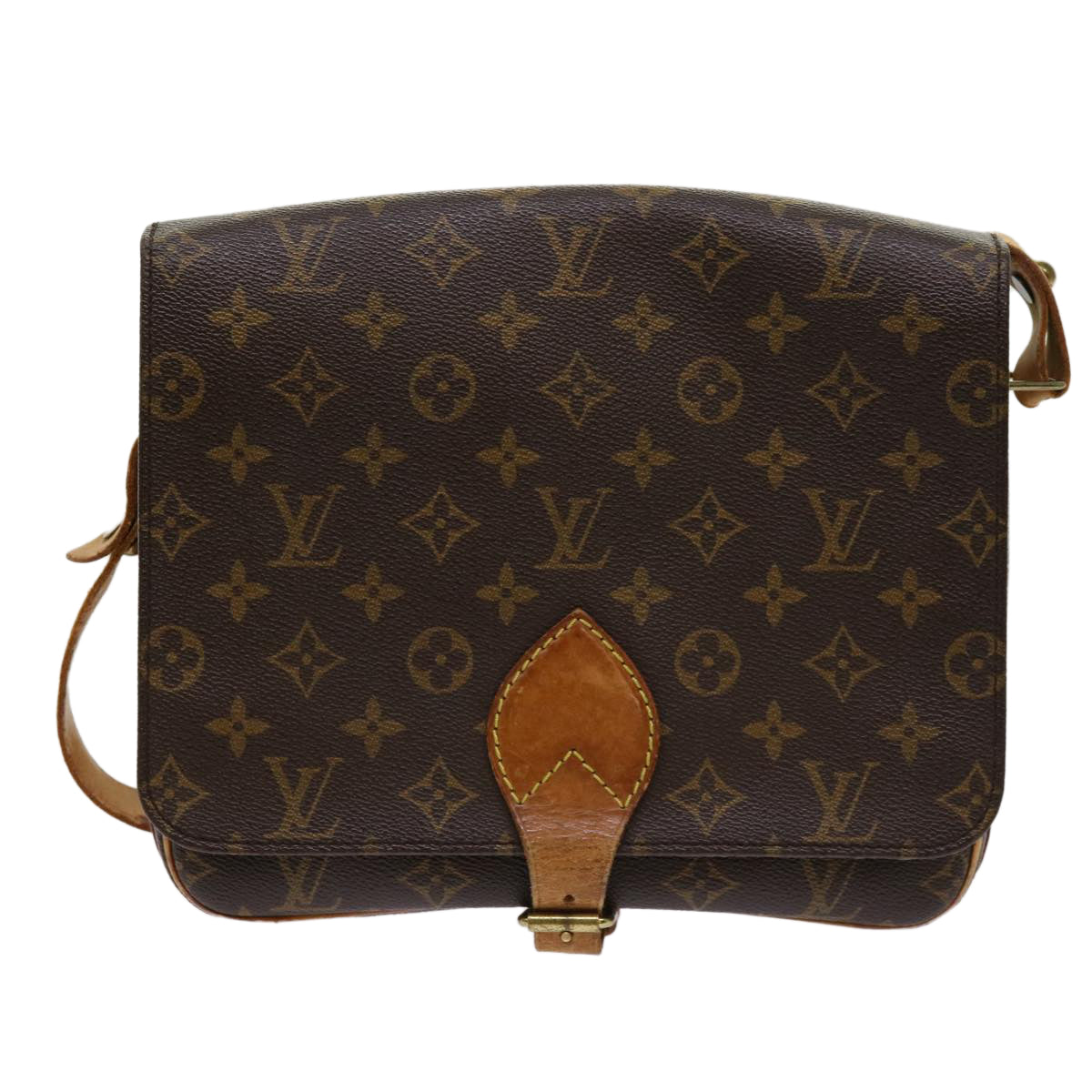 LOUIS VUITTON Monogram Cartouchiere GM Shoulder Bag M51252 LV Auth bs11361