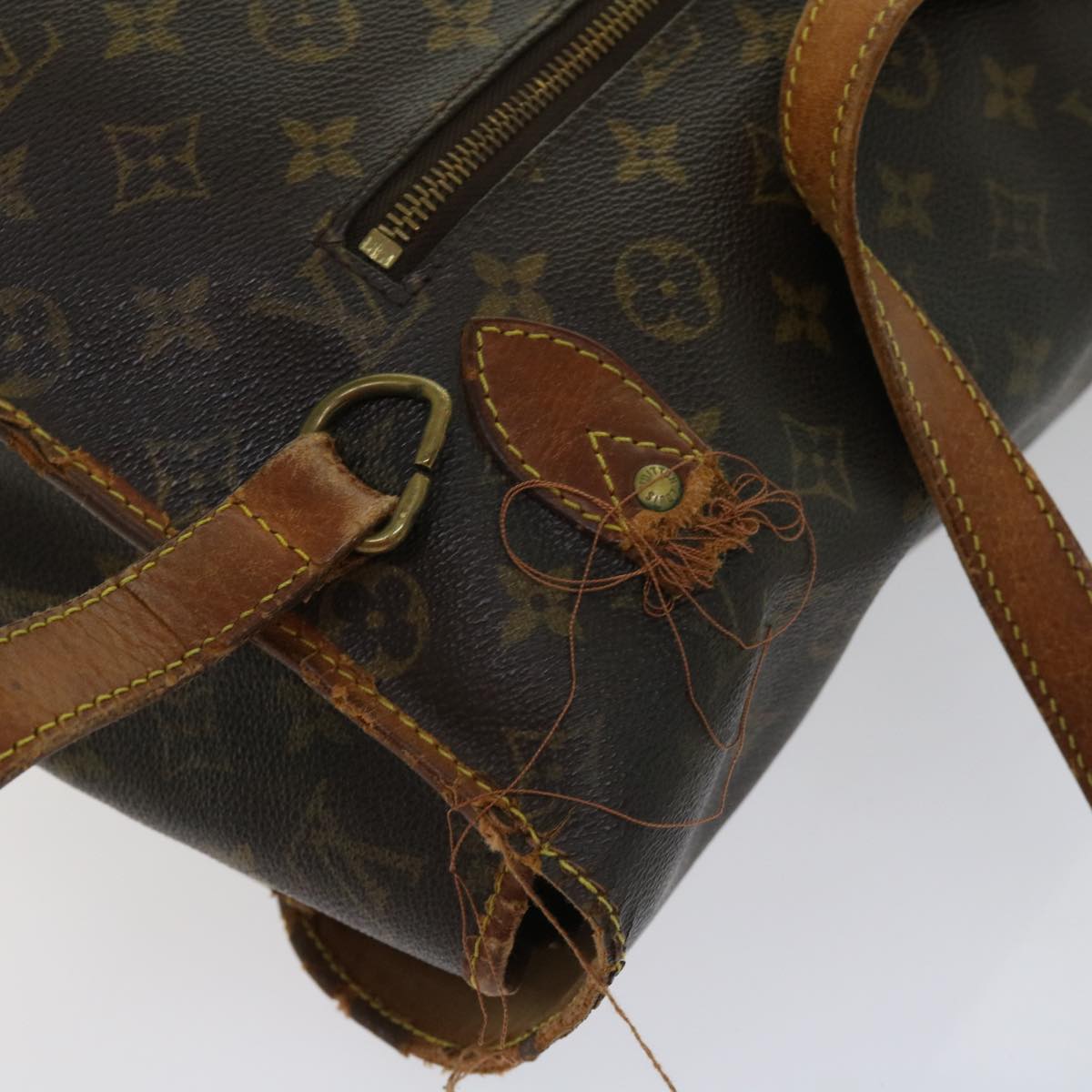 LOUIS VUITTON Monogram Gibeciere GM Shoulder Bag M42246 LV Auth bs11362