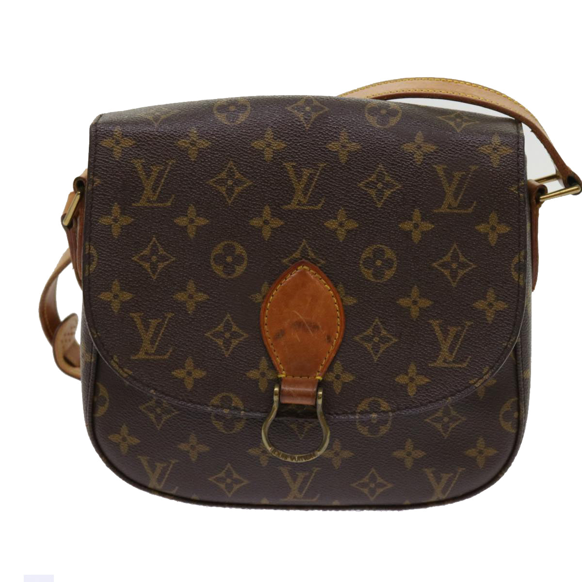 LOUIS VUITTON Monogram Saint Cloud GM Shoulder Bag M51242 LV Auth bs11365