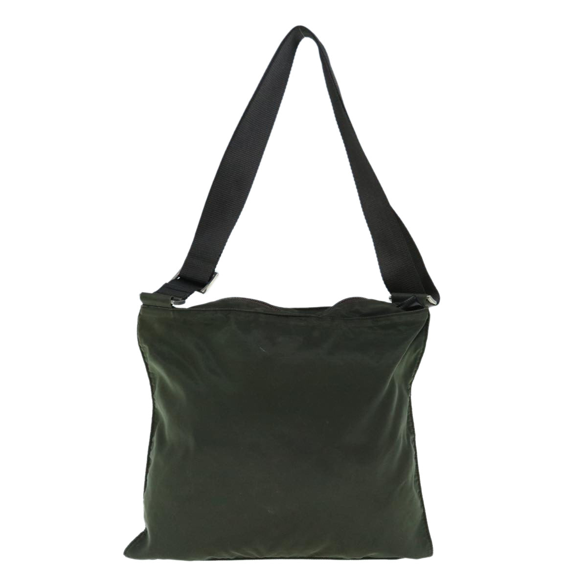 PRADA Shoulder Bag Nylon Khaki Auth bs11372 - 0