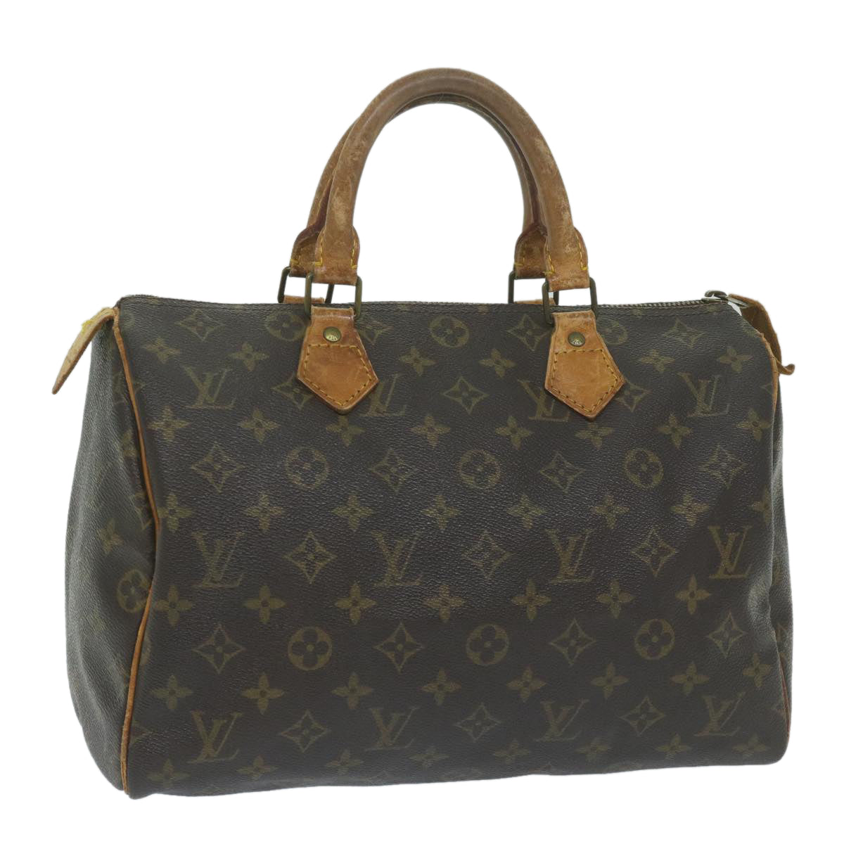 LOUIS VUITTON Monogram Speedy 30 Hand Bag M41526 LV Auth bs11374