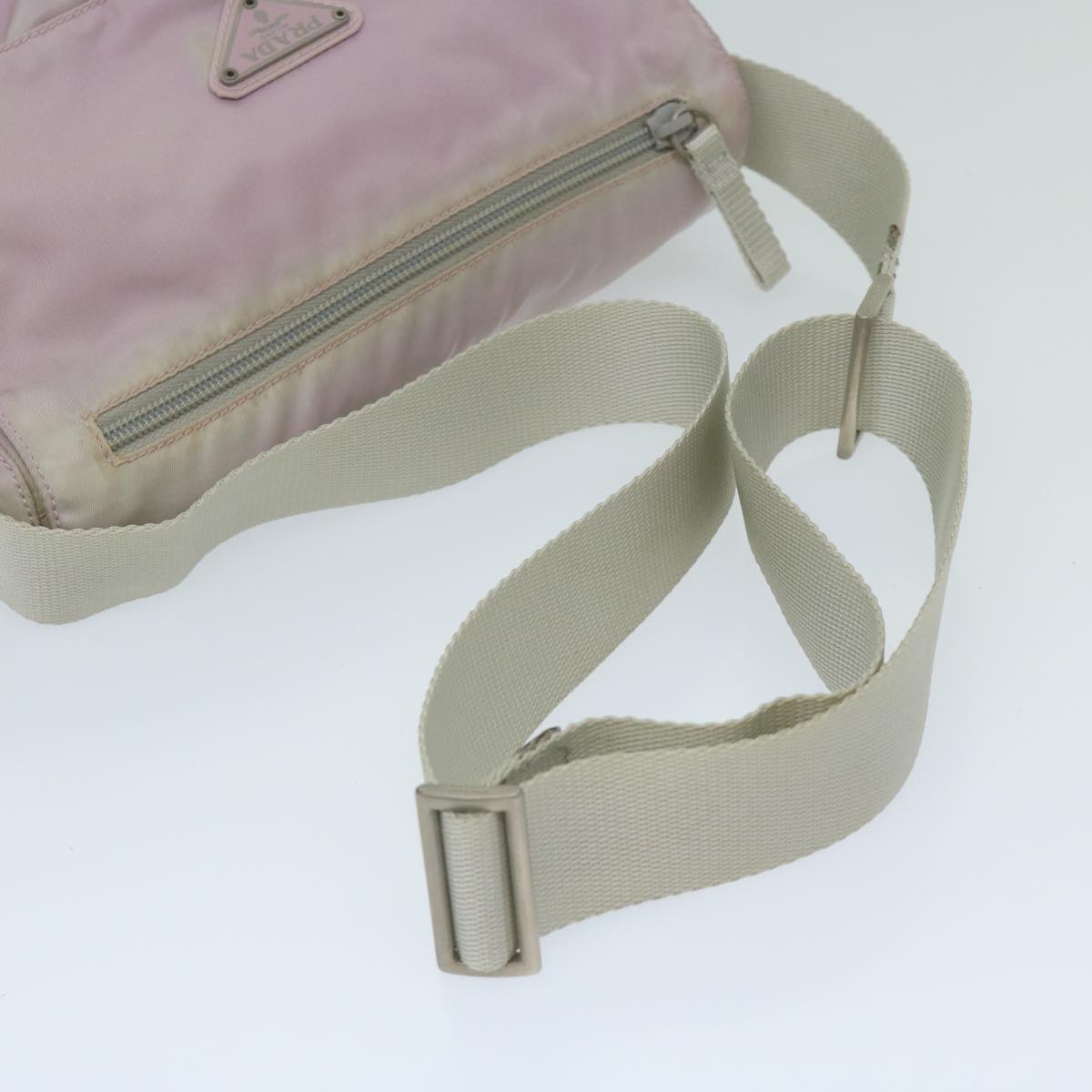 PRADA Shoulder Bag Nylon Pink Auth bs11377