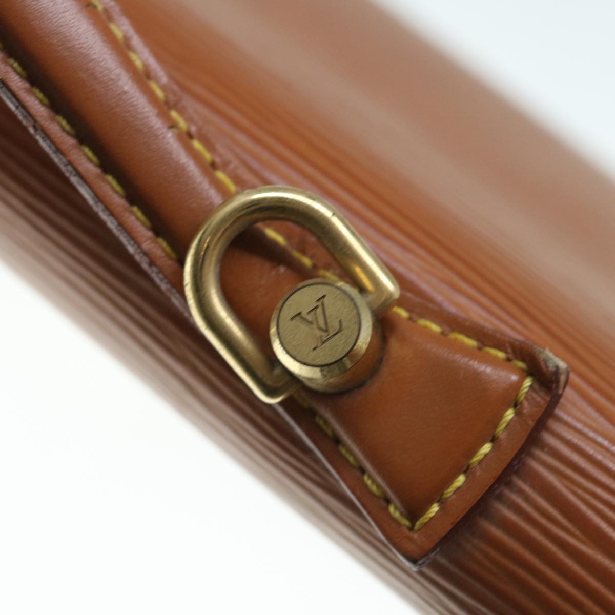 LOUIS VUITTON Epi Porte Documents Bandouliere Brown M54468 LV Auth bs11379