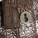 BVLGARI Hand Bag Leather Brown Auth bs11381-10