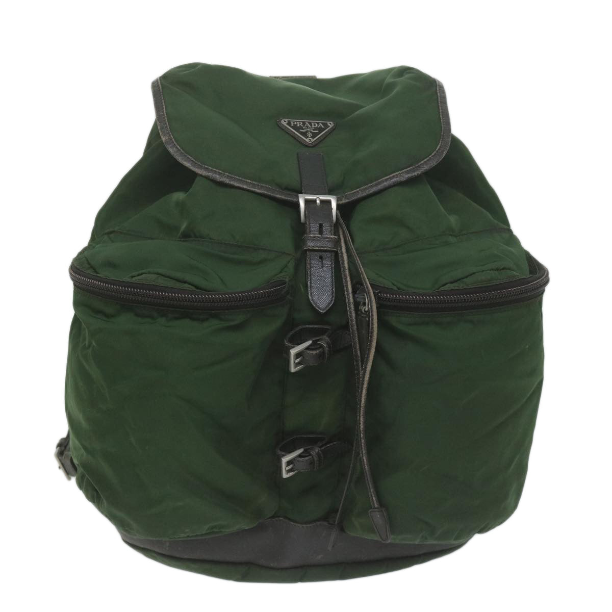 PRADA Backpack Nylon Green Auth bs11393 - 0