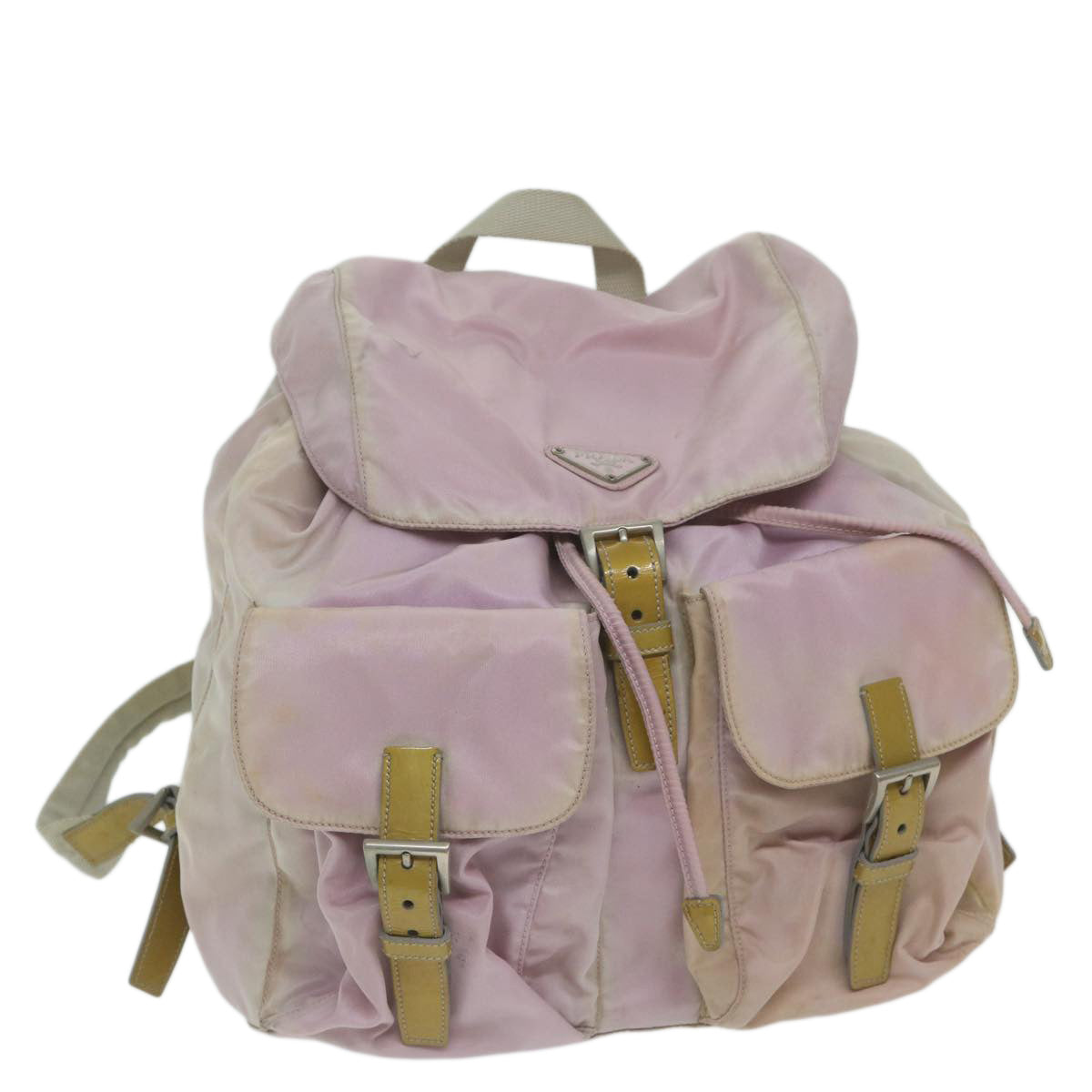 PRADA Backpack Nylon Pink Auth bs11394