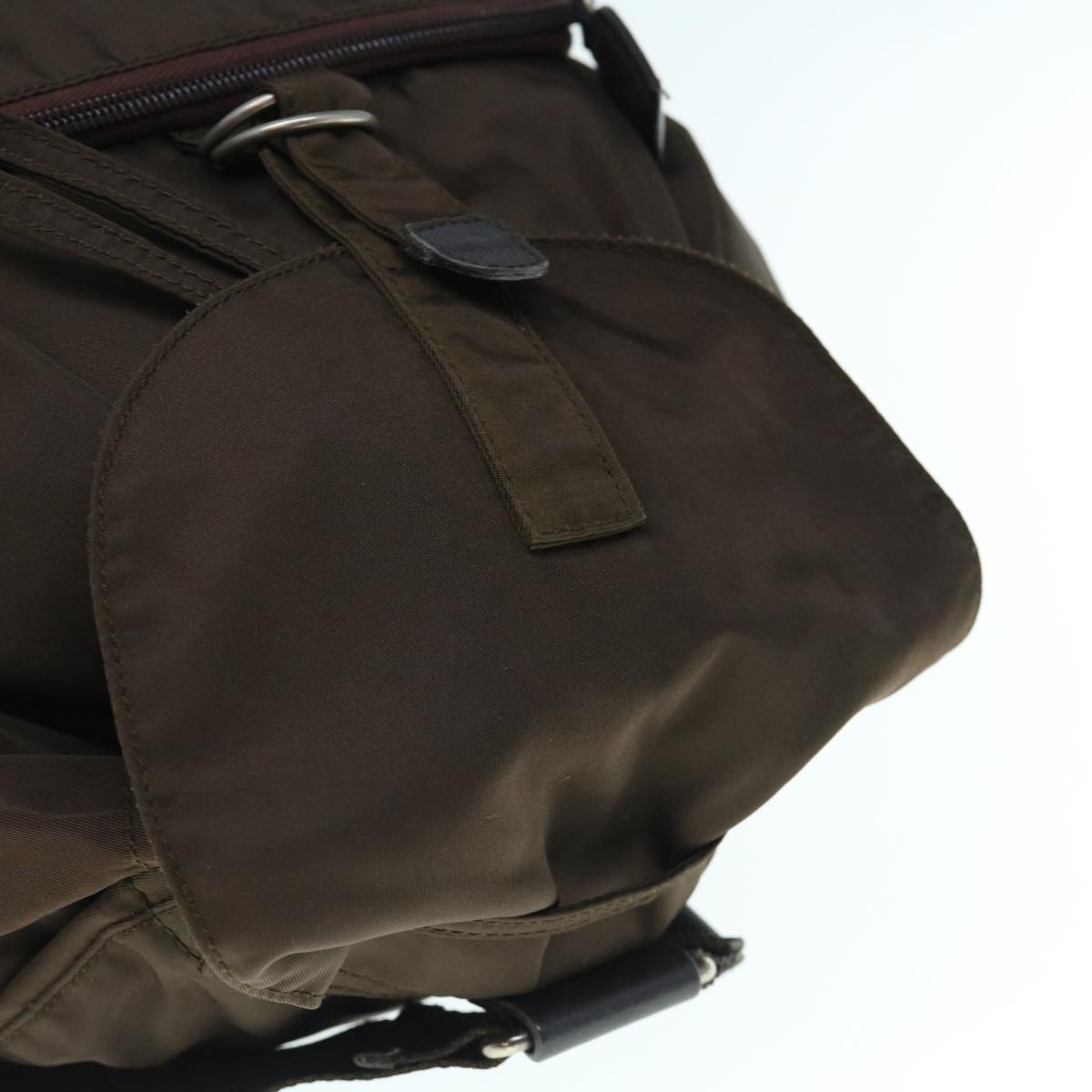 PRADA Backpack Nylon Brown Auth bs11396