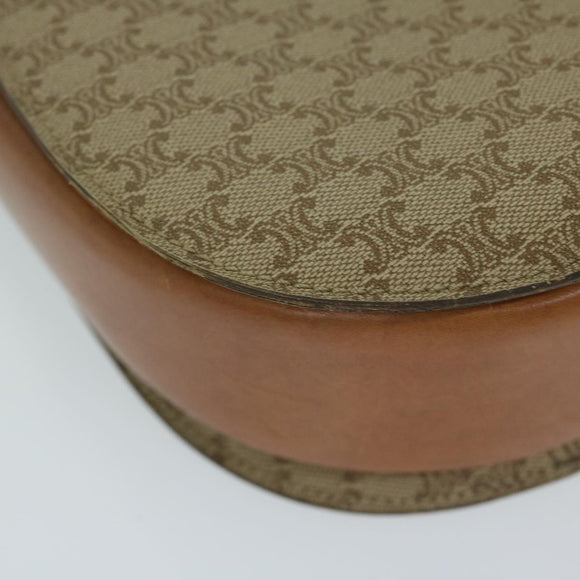 CELINE Macadam Canvas Hand Bag Beige Auth bs11411