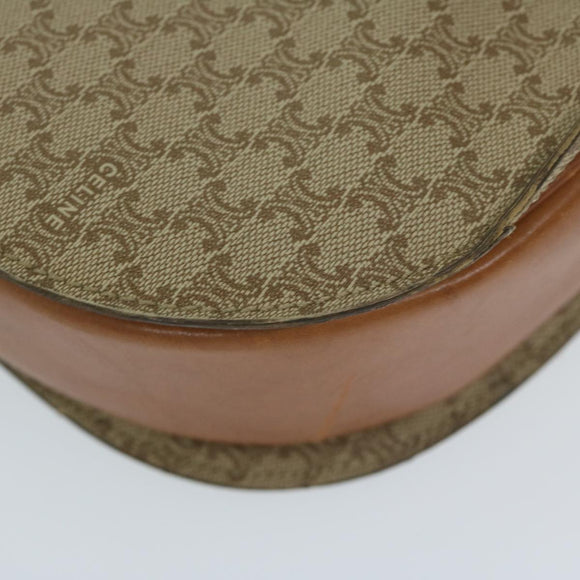 CELINE Macadam Canvas Hand Bag Beige Auth bs11411