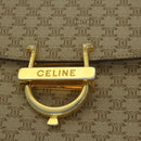 CELINE Macadam Canvas Hand Bag Beige Auth bs11411-15