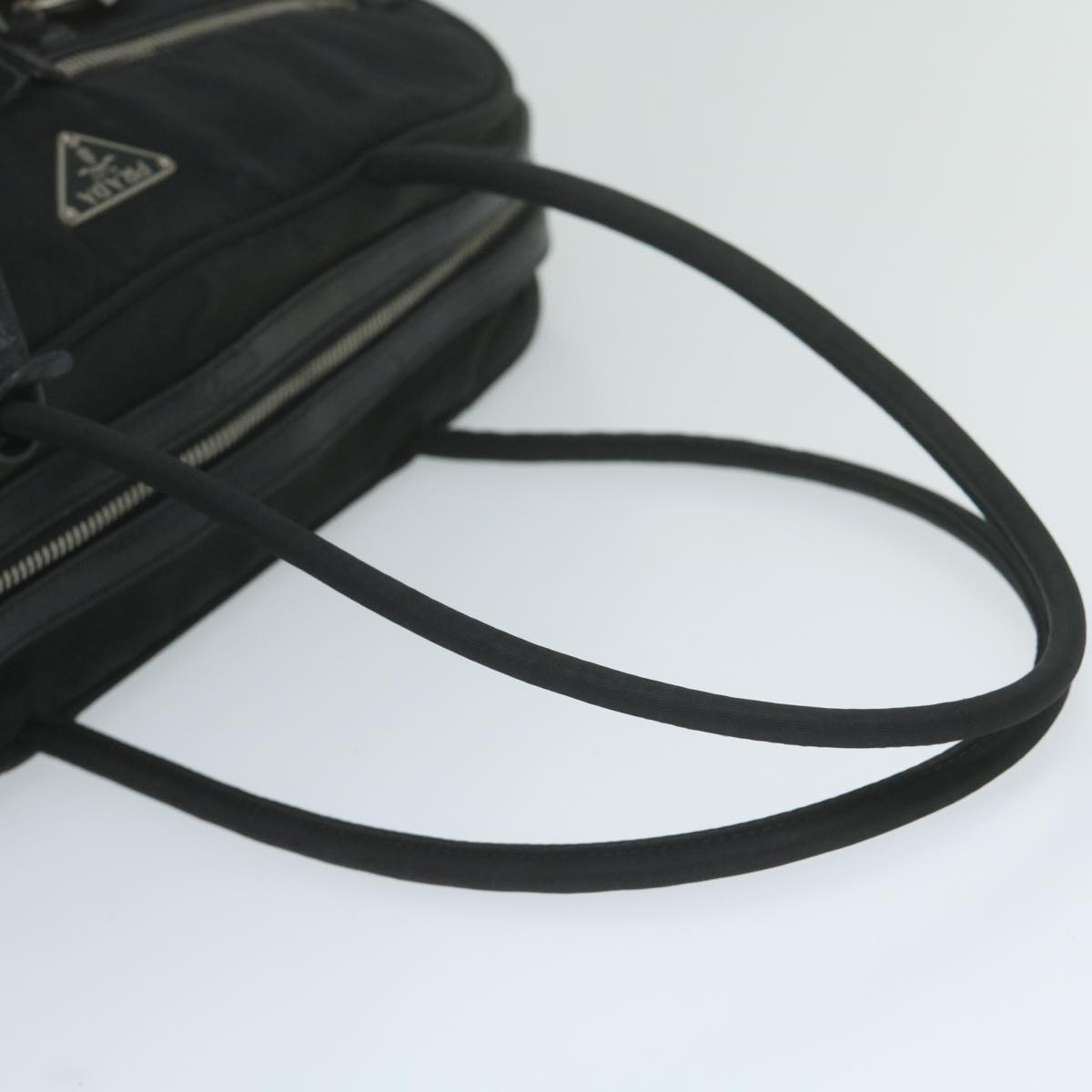 PRADA Shoulder Bag Nylon Black Auth bs11415