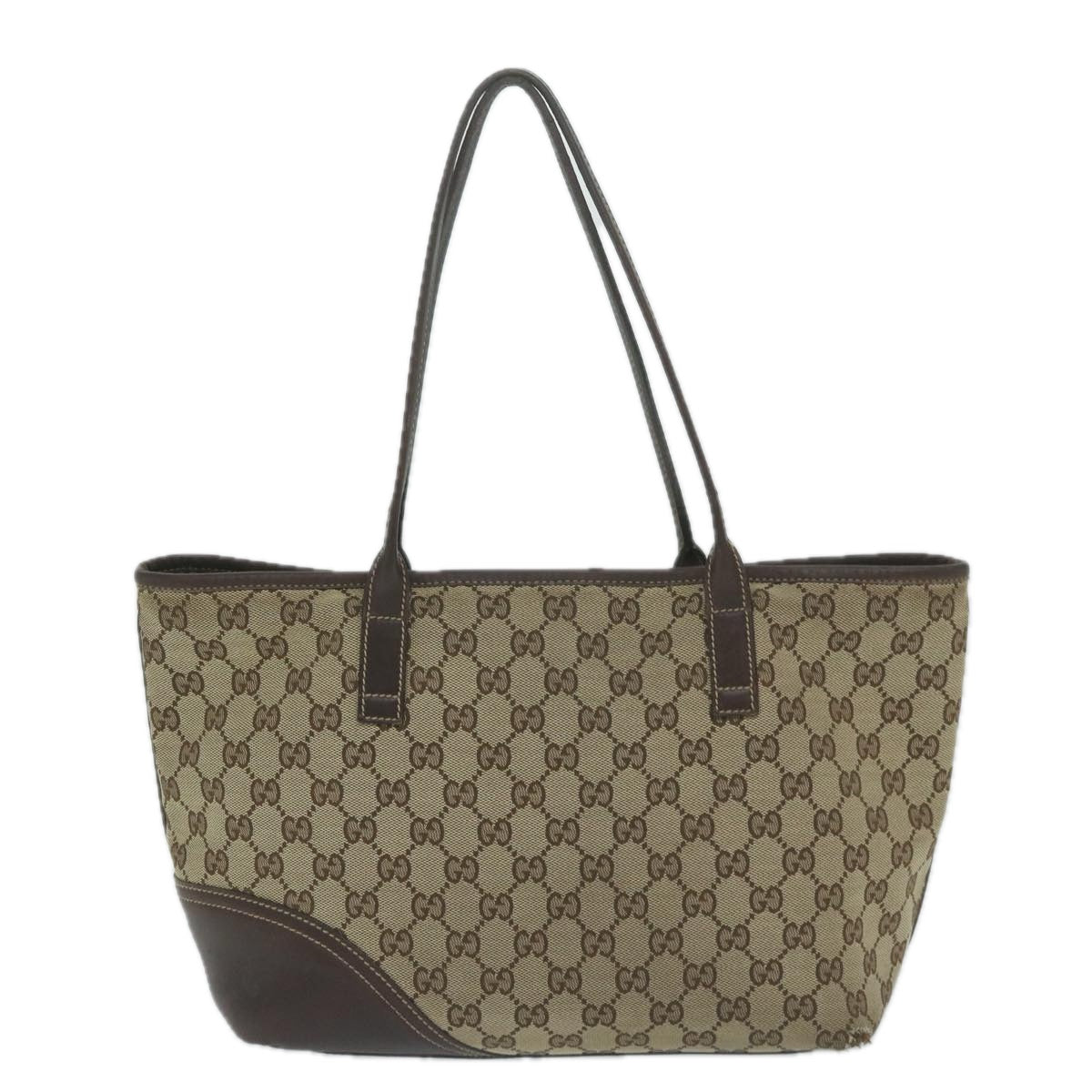 GUCCI GG Canvas Tote Bag Beige 169946 Auth bs11421