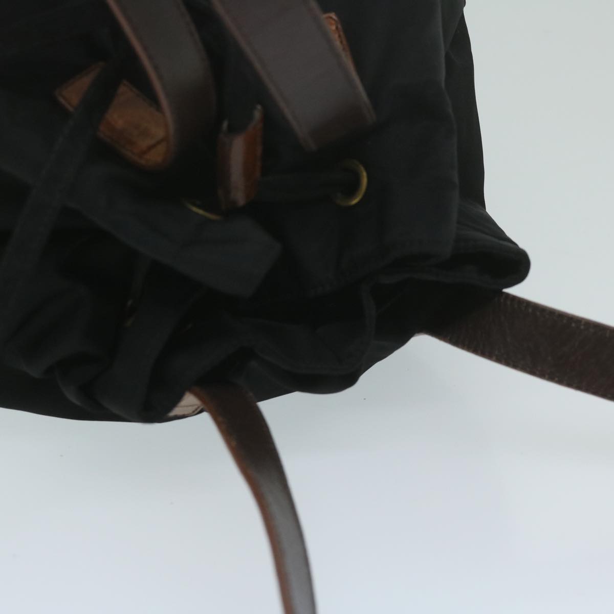 PRADA Tote Bag Nylon Black Auth bs11431