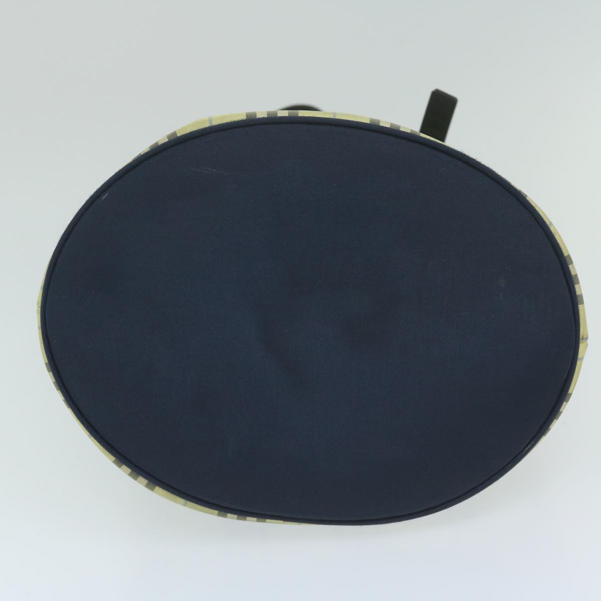 Burberrys Nova Check Blue Label Shoulder Bag Nylon Yellow Auth bs11447