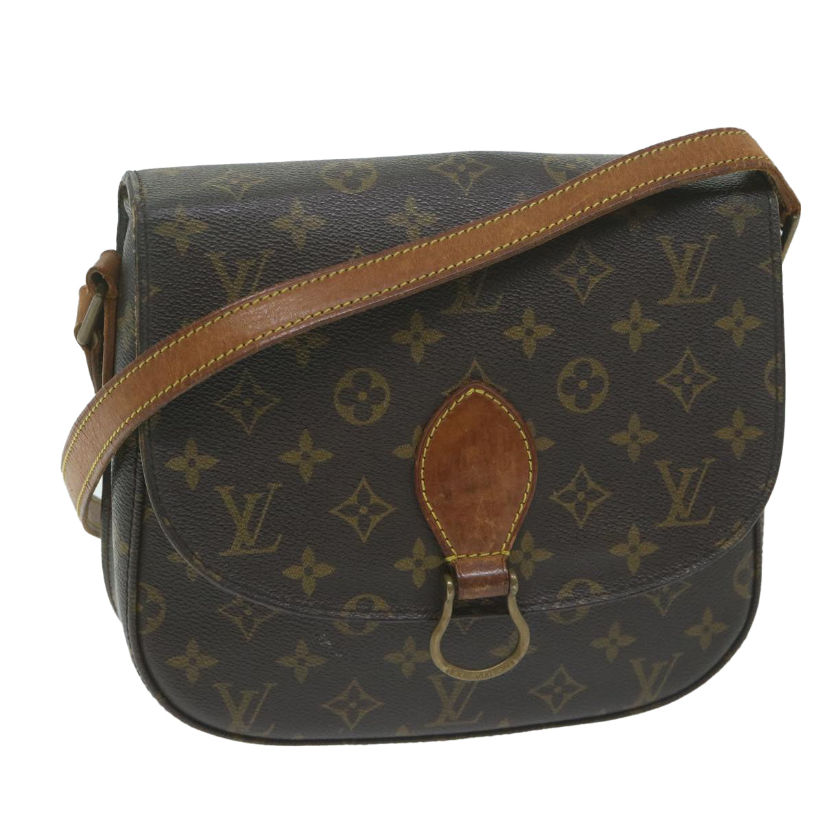 LOUIS VUITTON Monogram Saint Cloud GM Shoulder Bag M51242 LV Auth bs11495