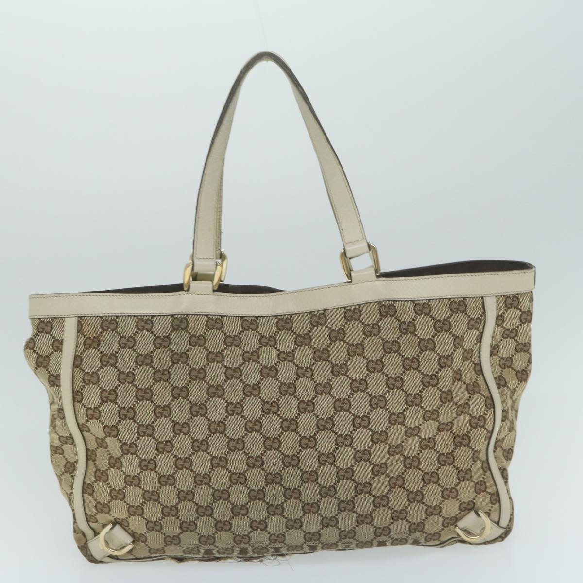 GUCCI GG Canvas Clutch Shoulder Bag 4Set Black Beige Auth bs11514