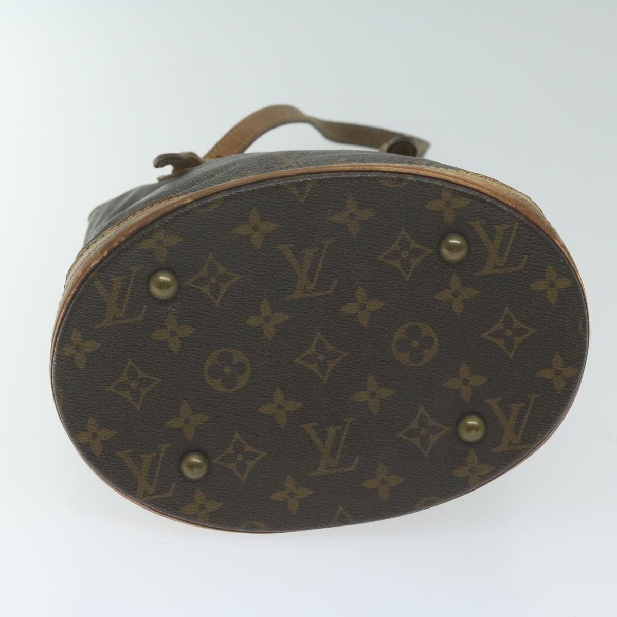 LOUIS VUITTON Monogram Bucket PM Shoulder Bag M42238 LV Auth bs11534