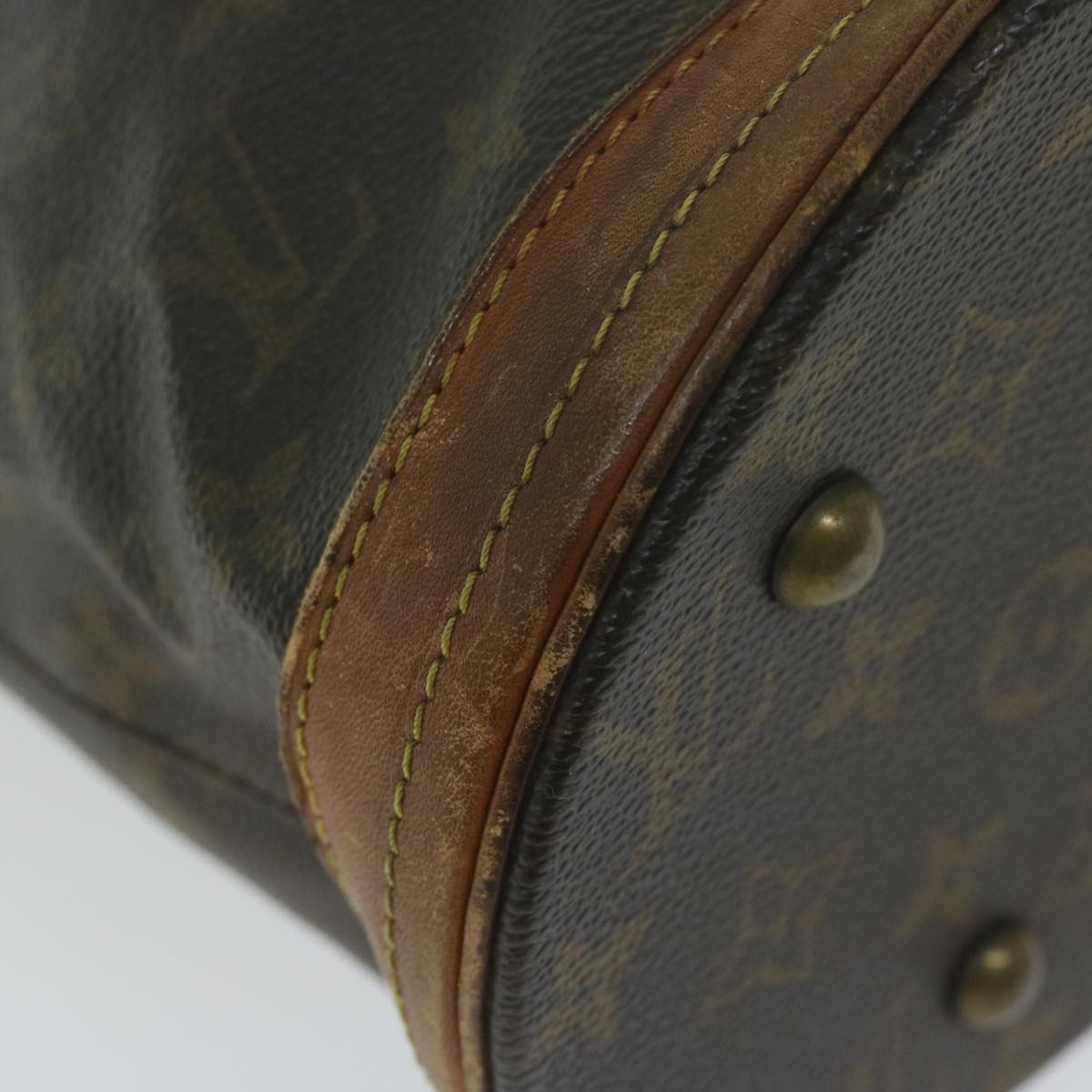 LOUIS VUITTON Monogram Bucket PM Shoulder Bag M42238 LV Auth bs11534