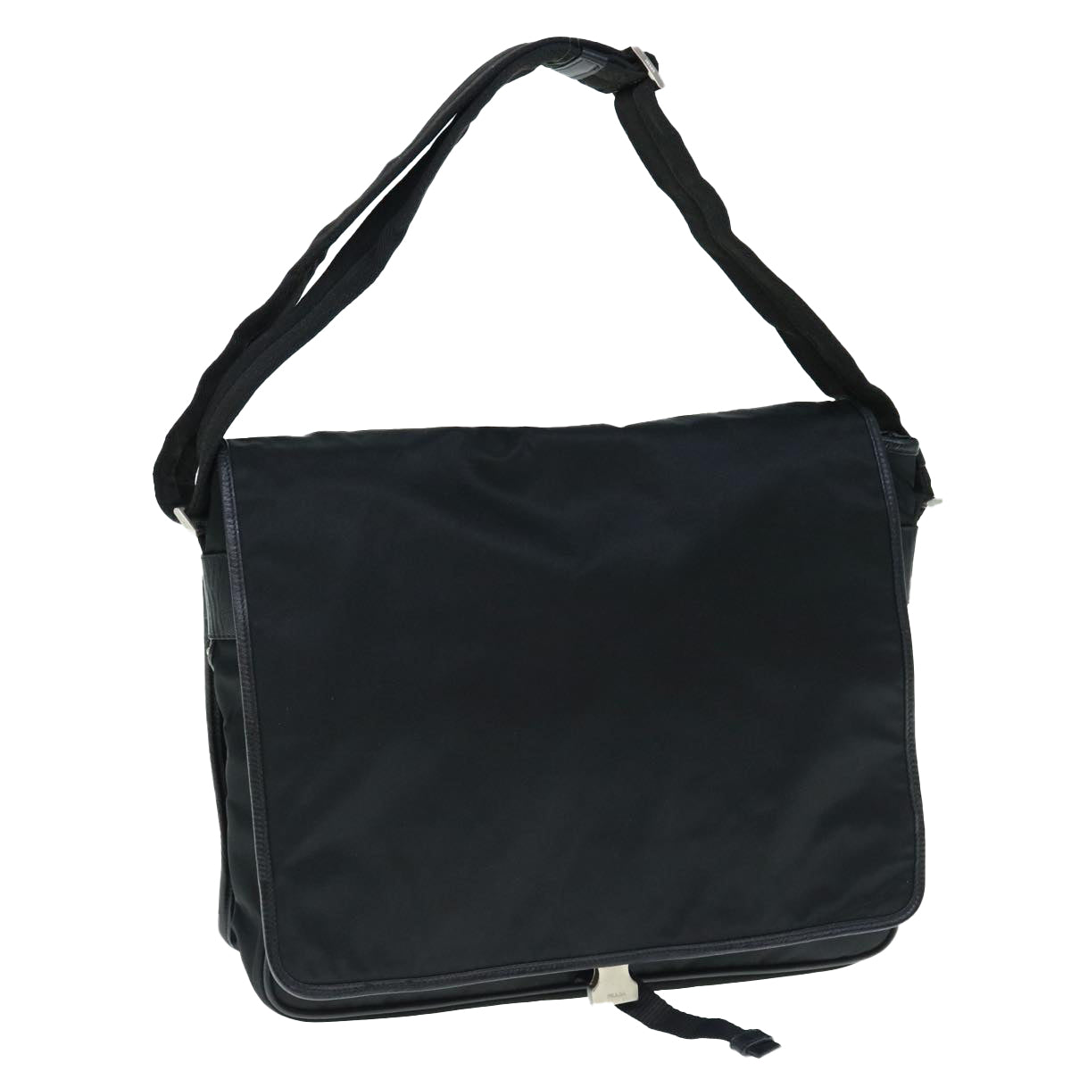 PRADA Shoulder Bag Nylon Black Auth bs11549