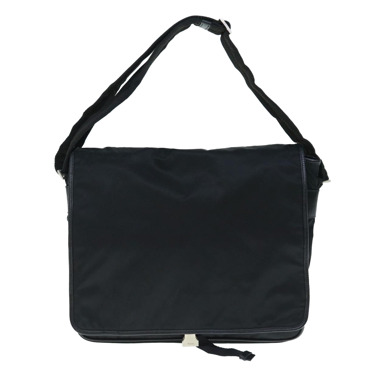 PRADA Shoulder Bag Nylon Black Auth bs11549