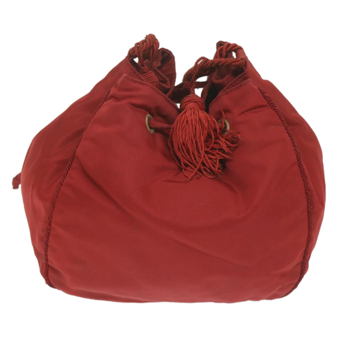 PRADA Shoulder Bag Nylon Red Auth bs11552 - 0