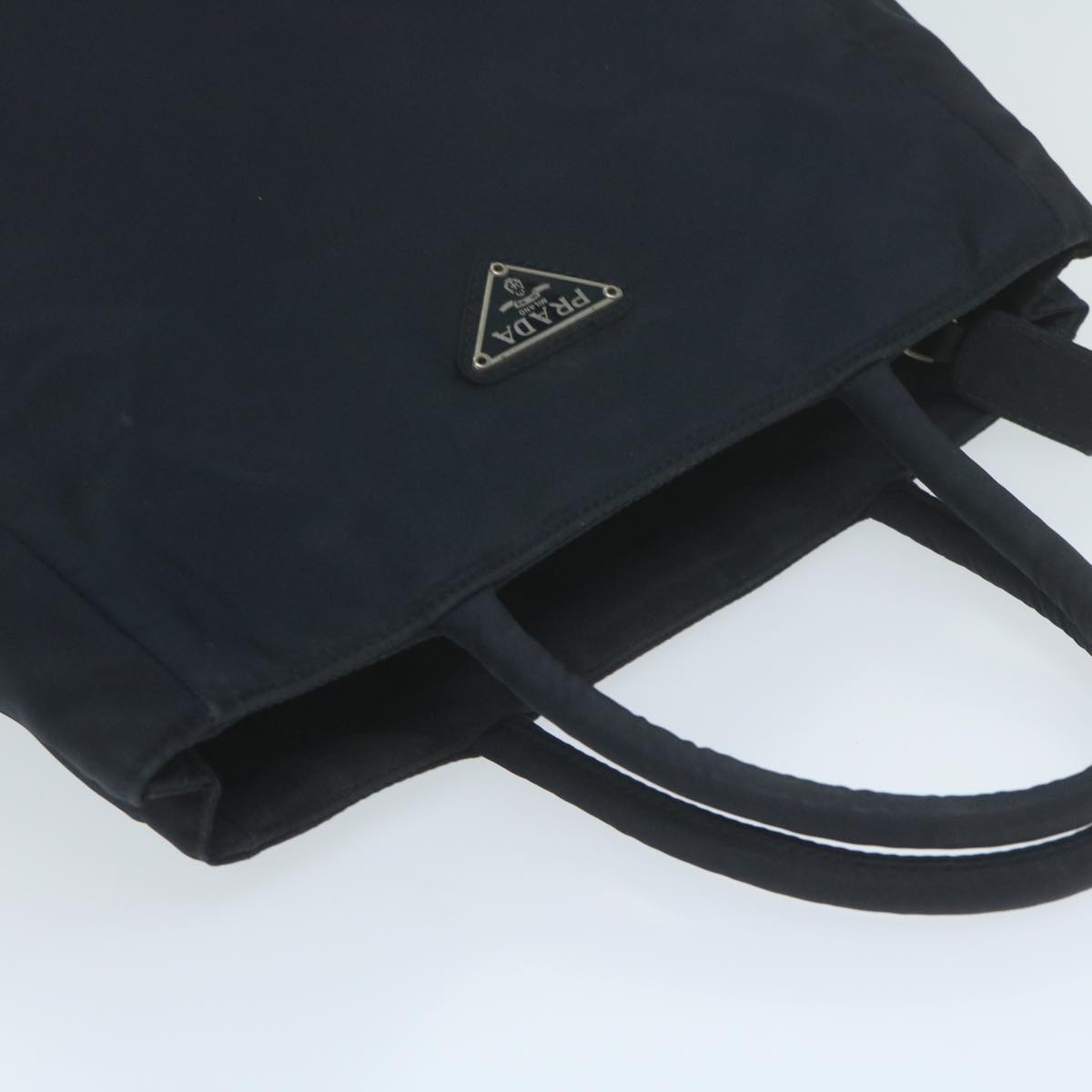 PRADA Hand Bag Nylon Navy Auth bs11556