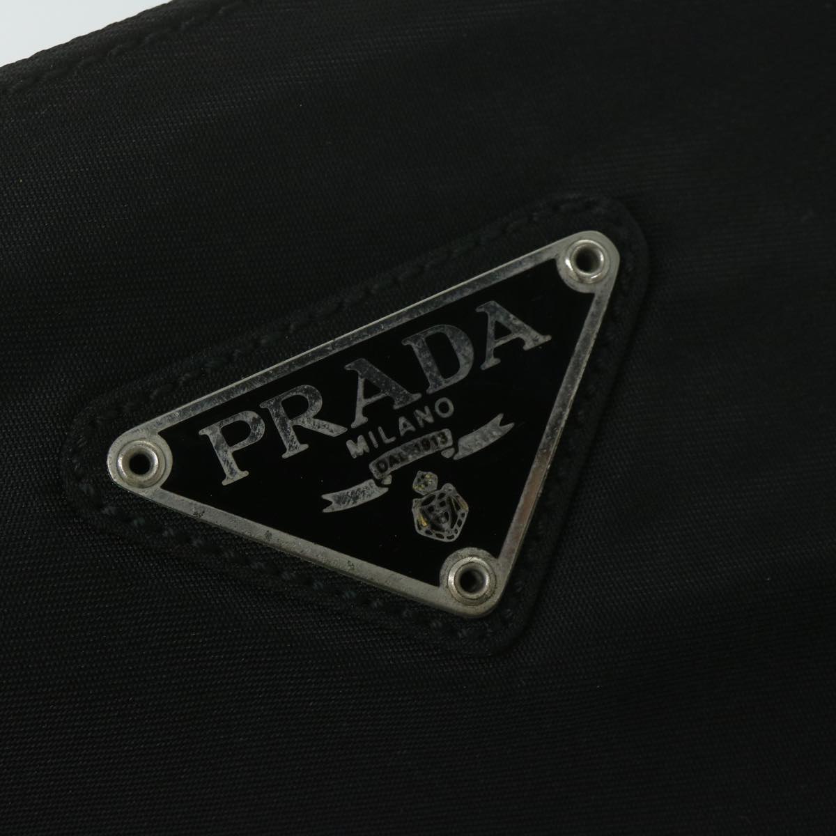 PRADA Hand Bag Nylon Black Auth bs11557