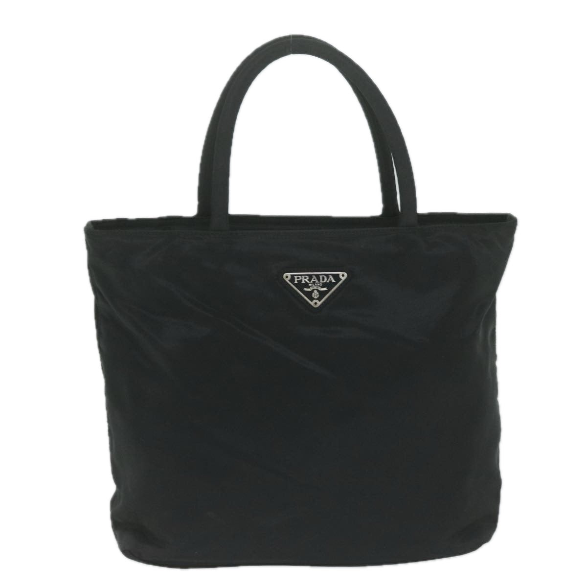 PRADA Hand Bag Nylon Black Auth bs11557