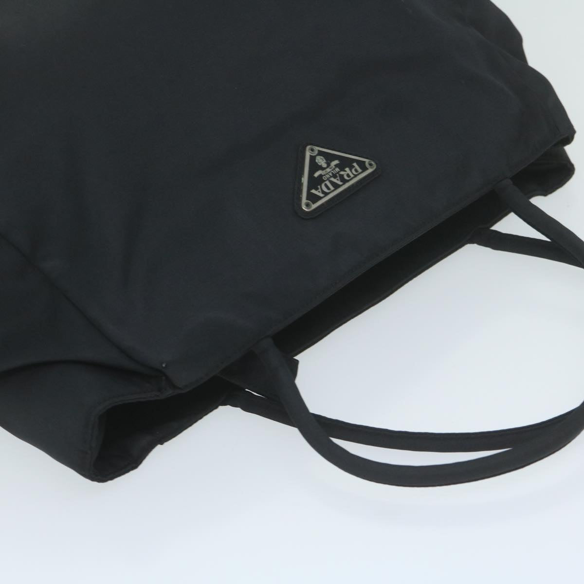 PRADA Hand Bag Nylon Black Auth bs11558
