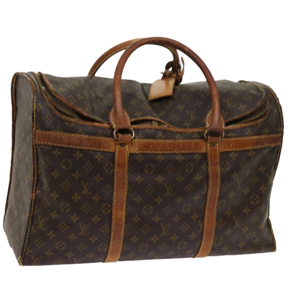 LOUIS VUITTON Monogram Sac Shan 55 Pet Carry M42020 LV Auth bs11574