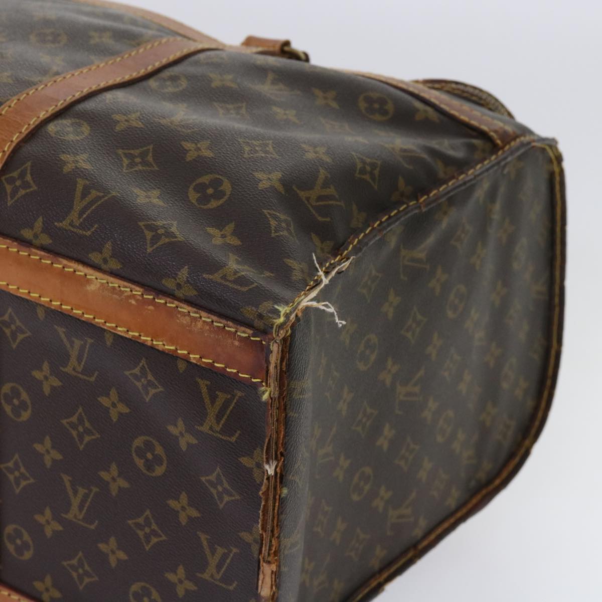 LOUIS VUITTON Monogram Sac Shan 55 Pet Carry M42020 LV Auth bs11574