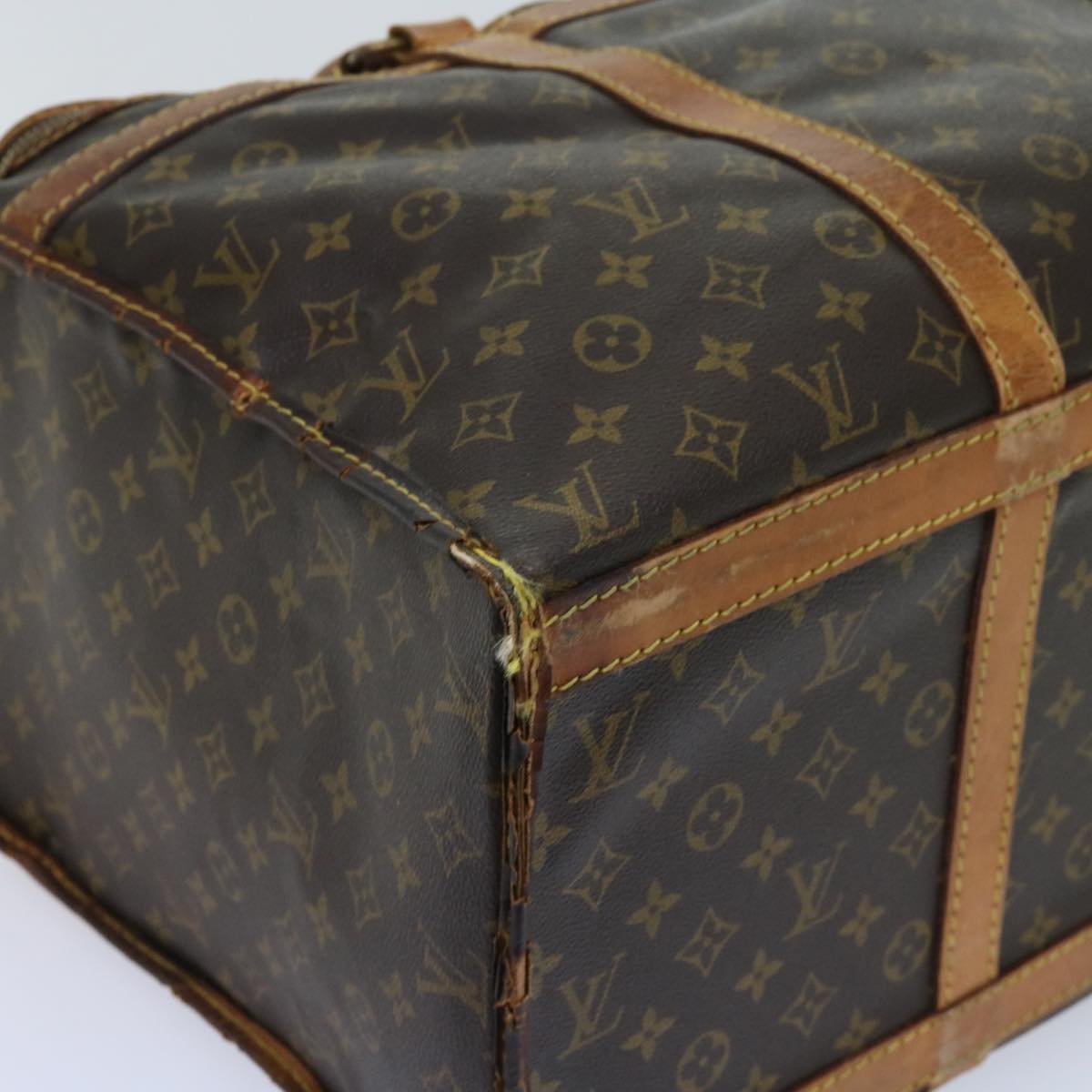 LOUIS VUITTON Monogram Sac Shan 55 Pet Carry M42020 LV Auth bs11574