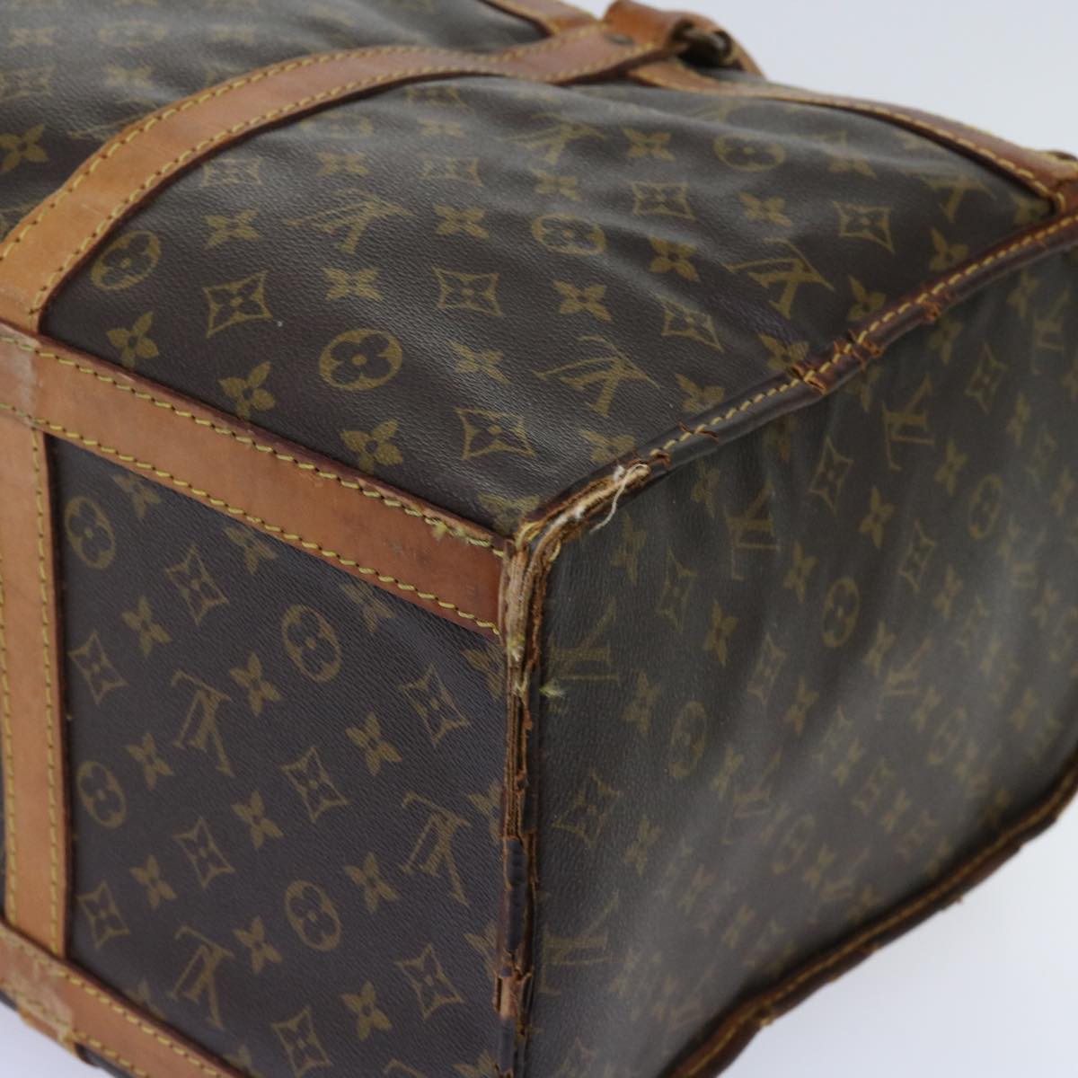 LOUIS VUITTON Monogram Sac Shan 55 Pet Carry M42020 LV Auth bs11574