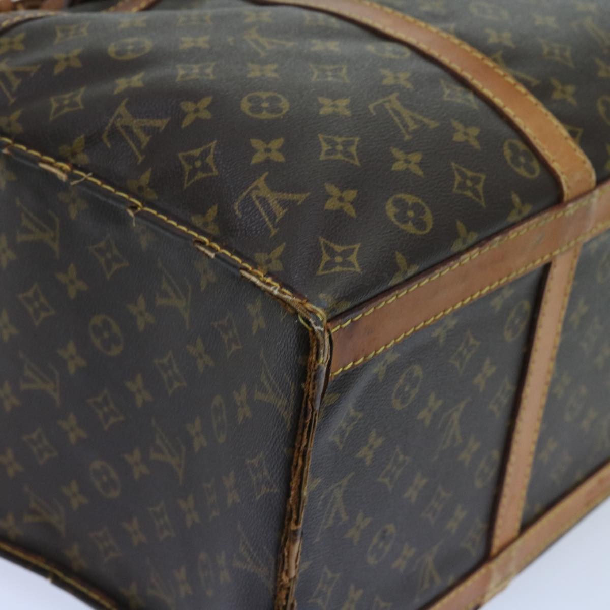 LOUIS VUITTON Monogram Sac Shan 55 Pet Carry M42020 LV Auth bs11574