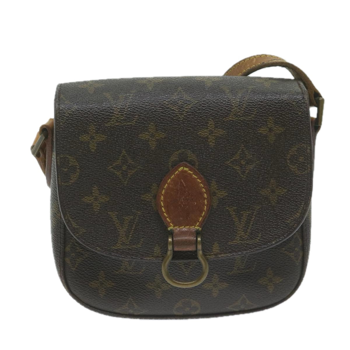 LOUIS VUITTON Monogram Saint Cloud PM Shoulder Bag M51244 LV Auth bs11582