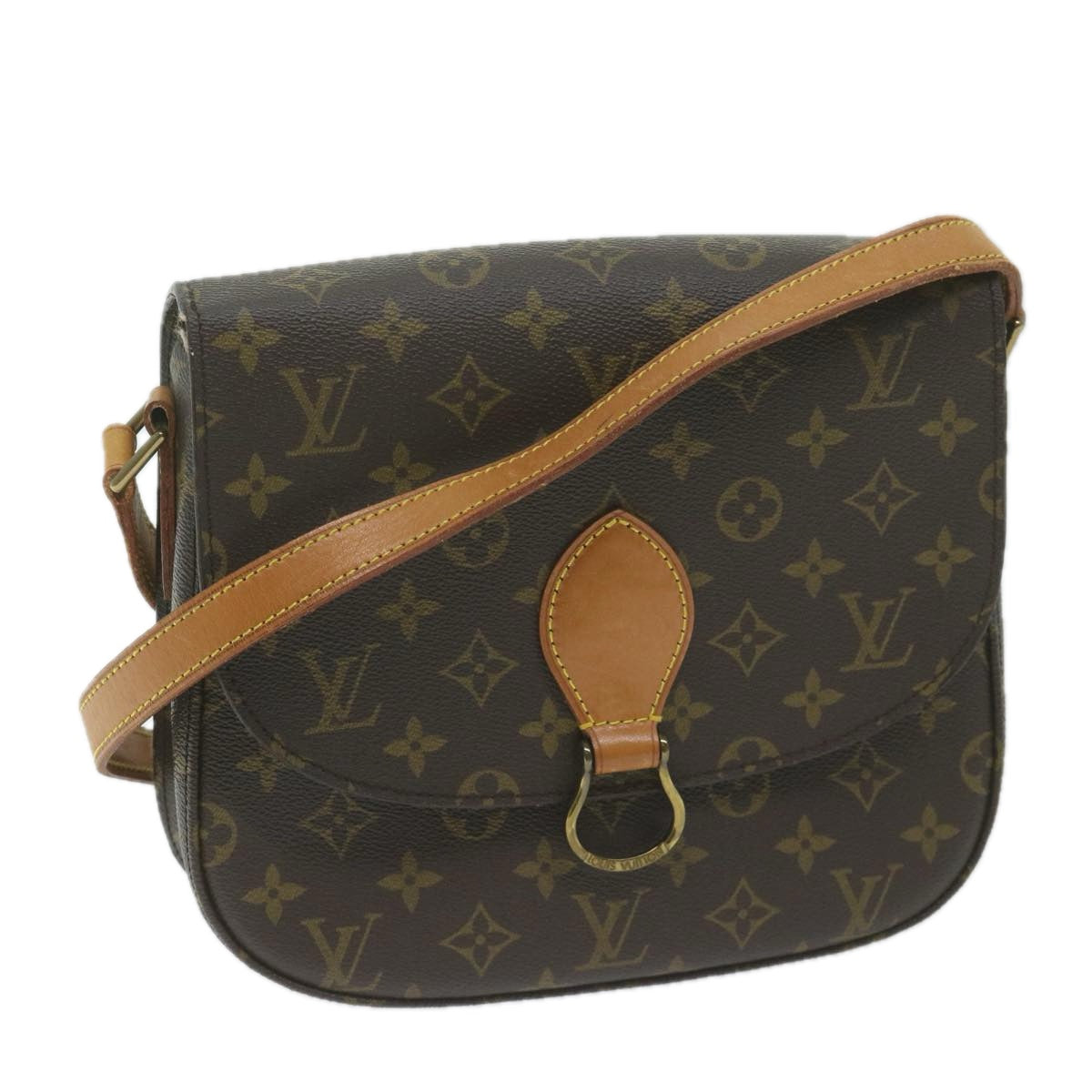 LOUIS VUITTON Monogram Saint Cloud GM Shoulder Bag M51242 LV Auth bs11583