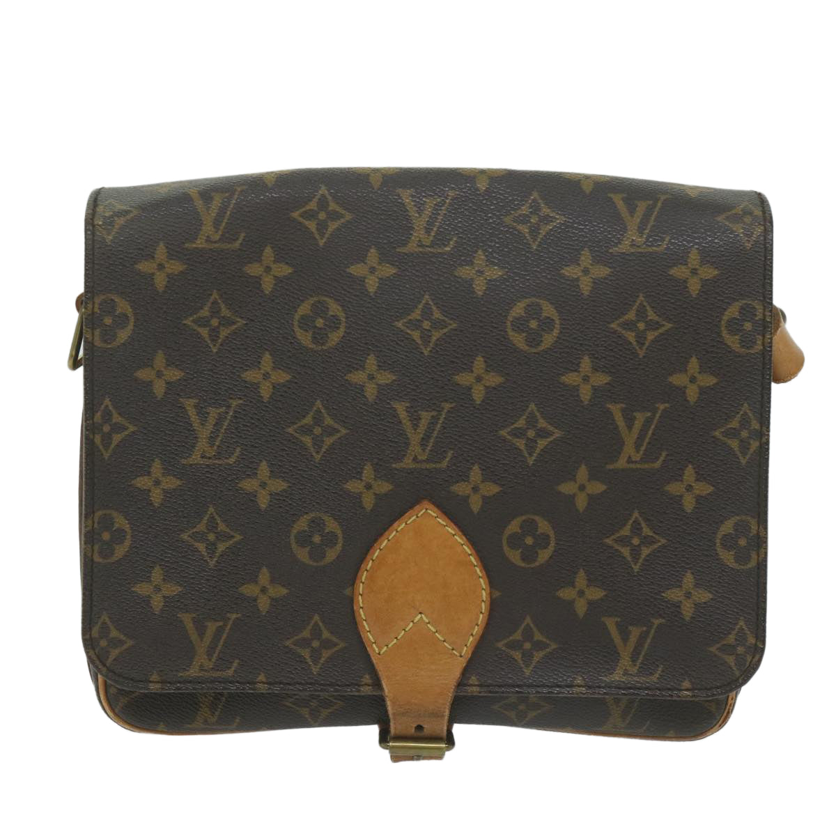 LOUIS VUITTON Monogram Cartouchiere GM Shoulder Bag M51252 LV Auth bs11587