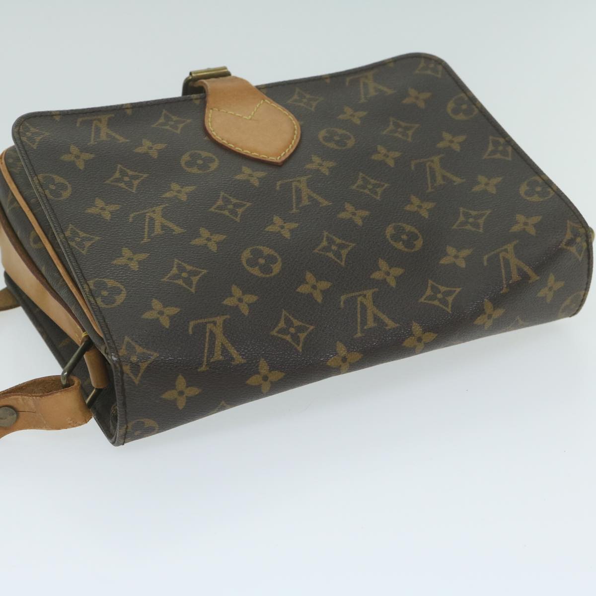 LOUIS VUITTON Monogram Cartouchiere GM Shoulder Bag M51252 LV Auth bs11587