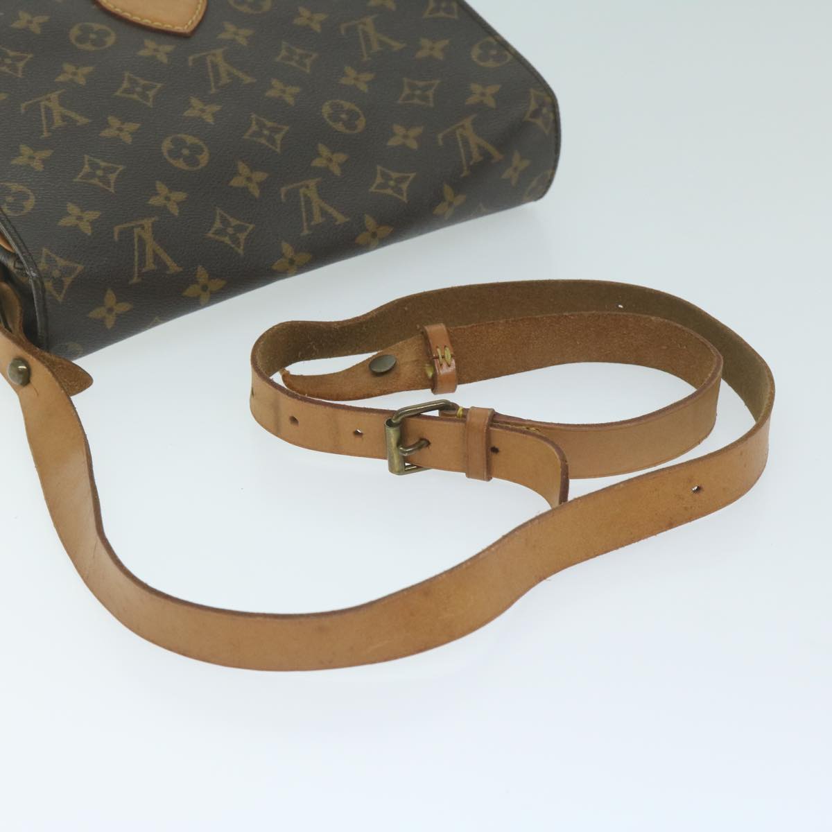 LOUIS VUITTON Monogram Cartouchiere GM Shoulder Bag M51252 LV Auth bs11587