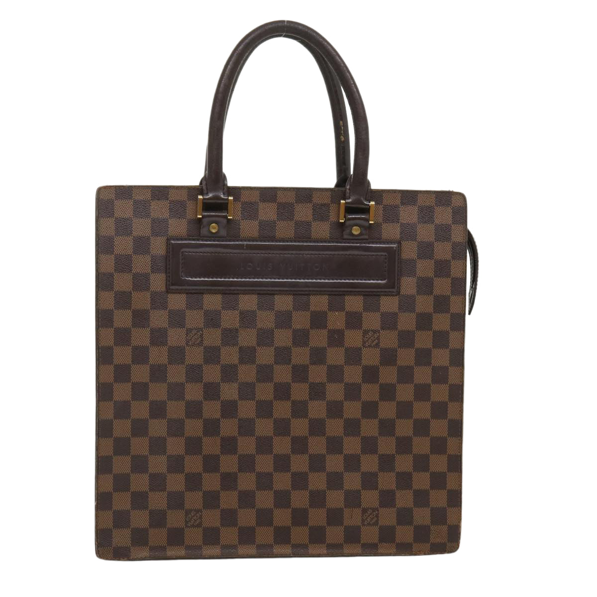 LOUIS VUITTON Damier Ebene Venice GM Hand Bag N51146 LV Auth bs1164