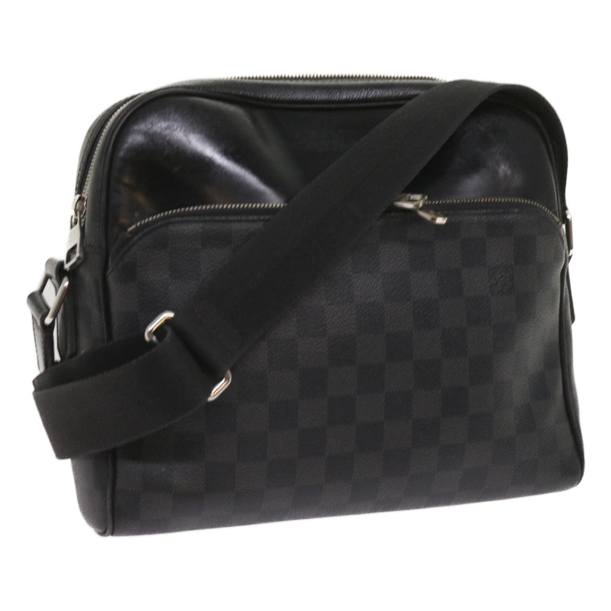 LOUIS VUITTON Damier Grafitte Dayton MM Shoulder Bag N41409 LV Auth bs11642