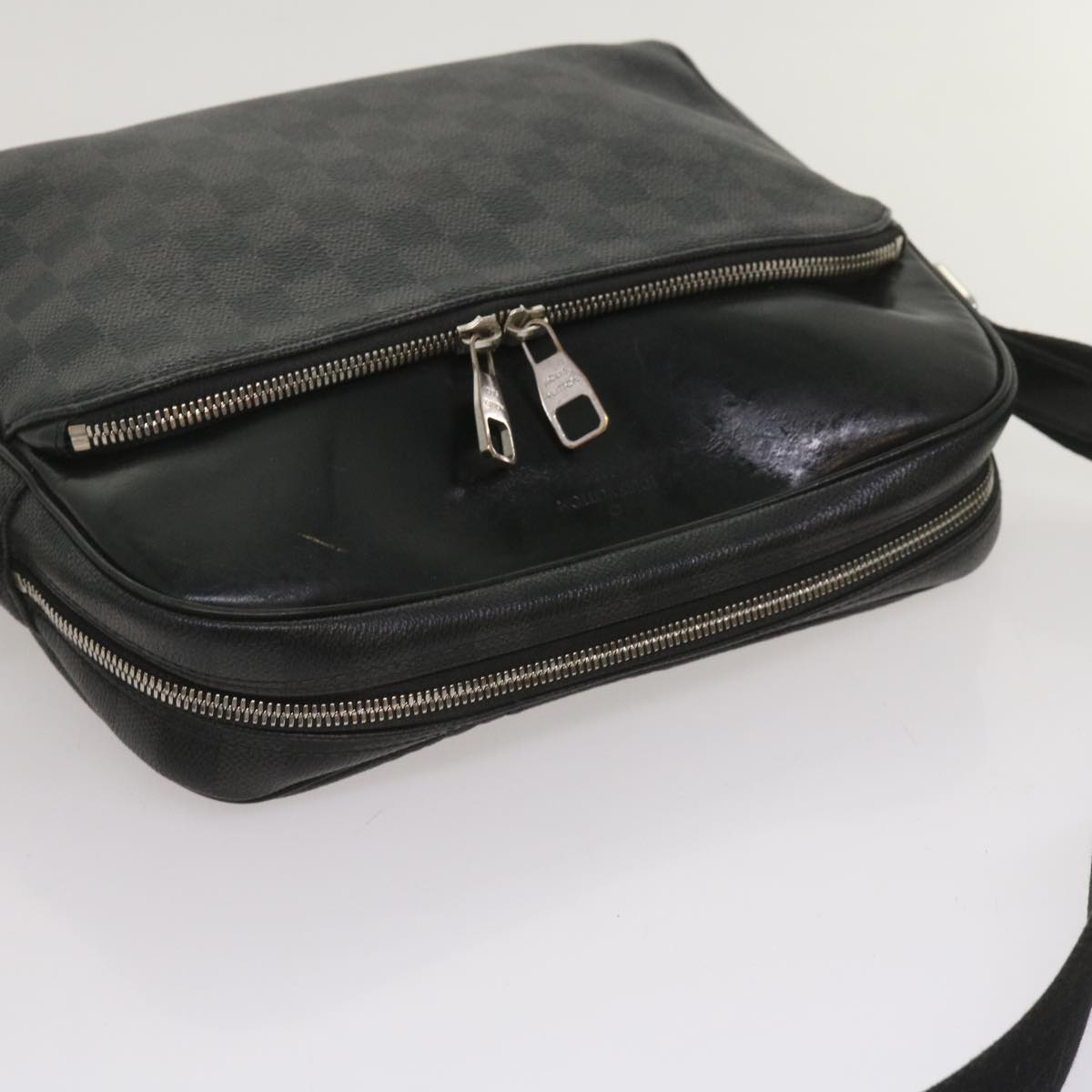 LOUIS VUITTON Damier Grafitte Dayton MM Shoulder Bag N41409 LV Auth bs11642