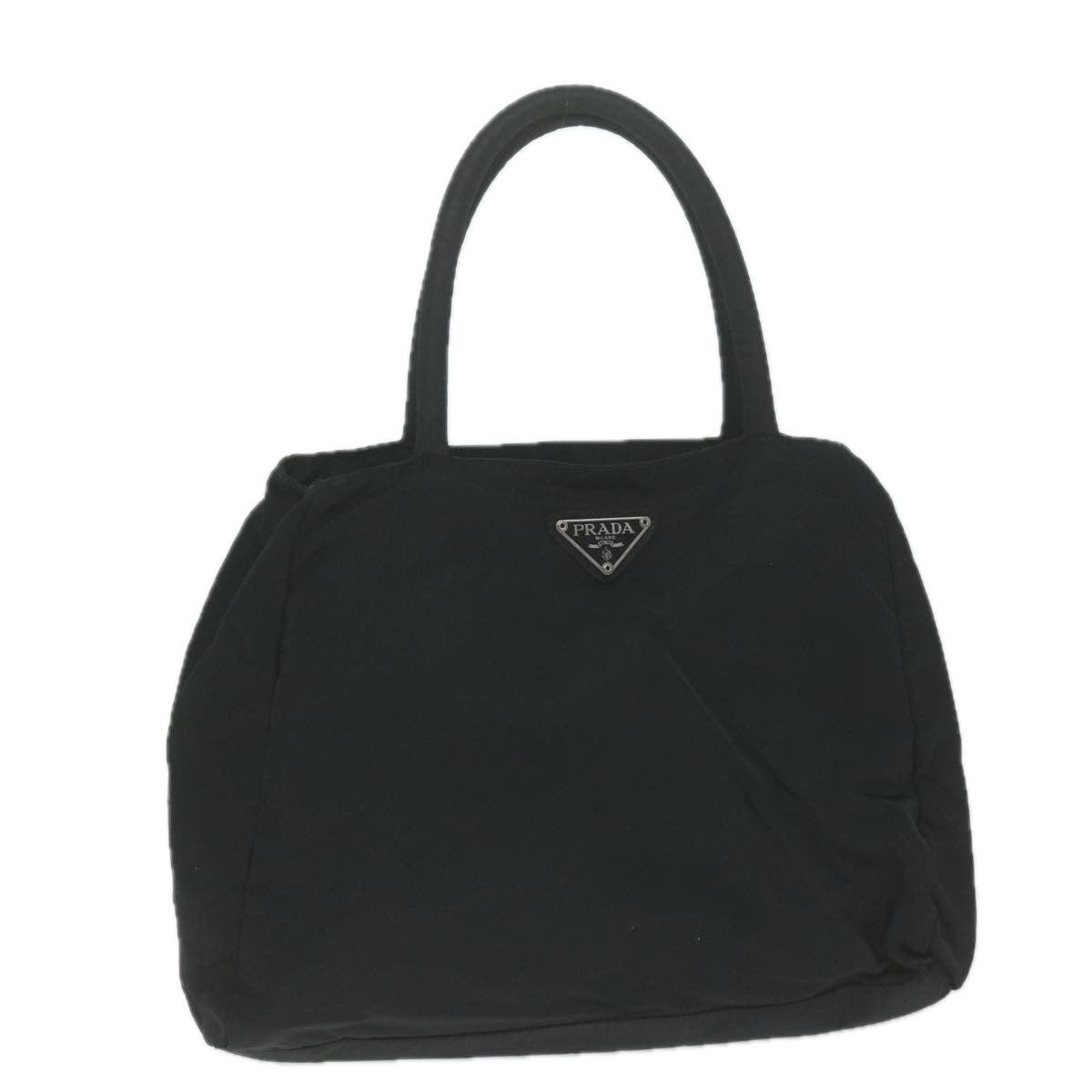 PRADA Hand Bag Nylon Black Auth bs11647