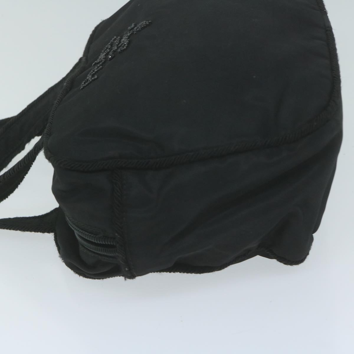 PRADA Hand Bag Nylon Black Auth bs11649